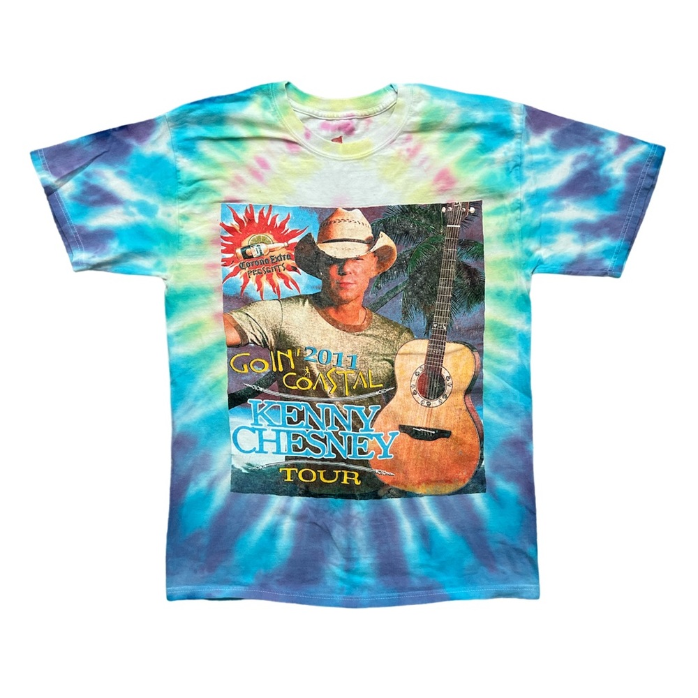 KENNY CHESNEY 2011 Vintage Concert Tour Tee Tie Dye Medium